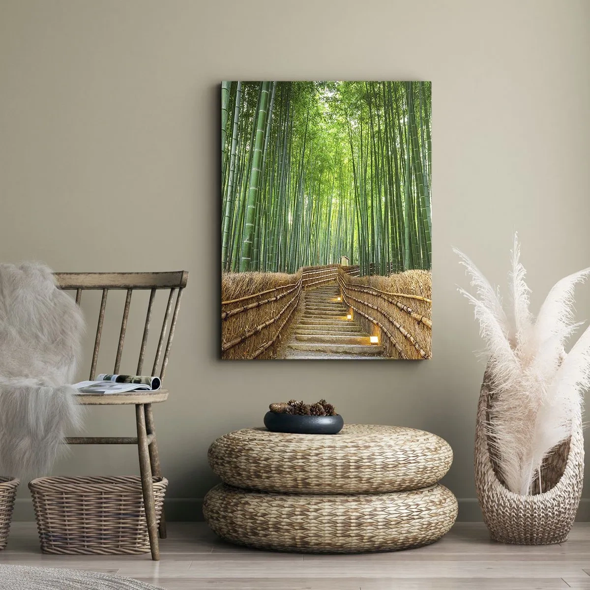 Cuadro sobre lienzo - Impresión de Imagen - La esencia de la naturaleza asiática - 65x120 cm