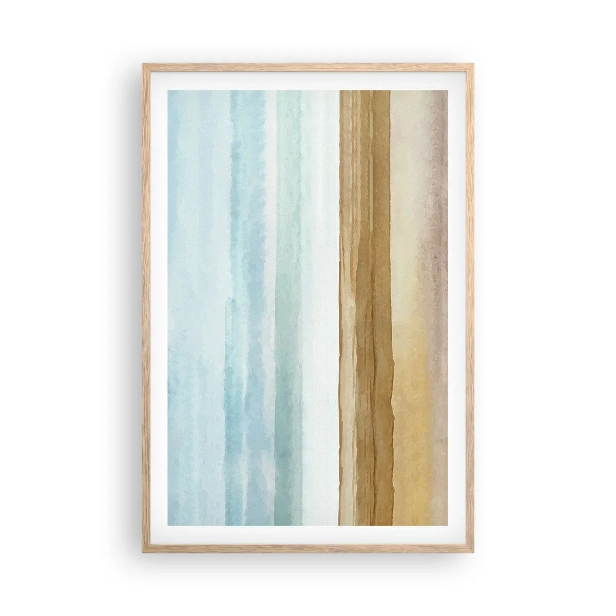 Póster en marco roble claro - Serenidad - 61x91 cm