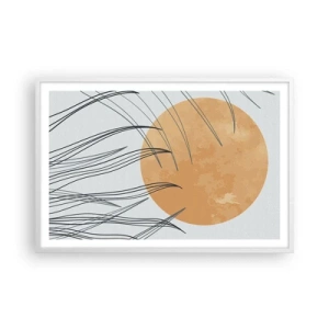 Póster en marco blanco - Siempre hacia el sol - 91x61 cm