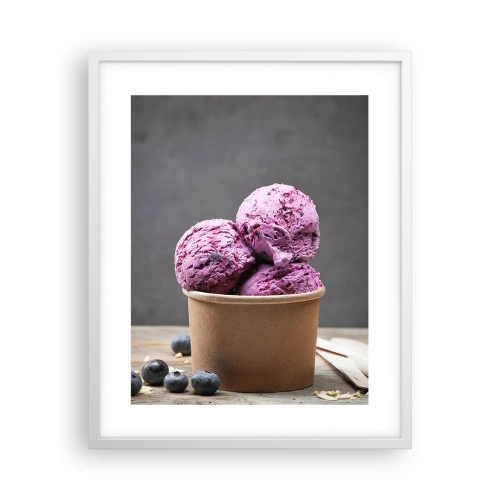 Póster en marco blanco - Dulzura y frescor - 40x50 cm