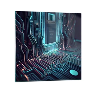 Cuadro sobre vidrio - Impresiones sobre Vidrio - Mi forma de pensar - 50x50 cm