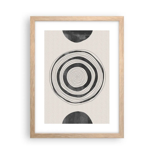 Póster en marco roble claro - Lo importante es lo que hay entre medias - 30x40 cm