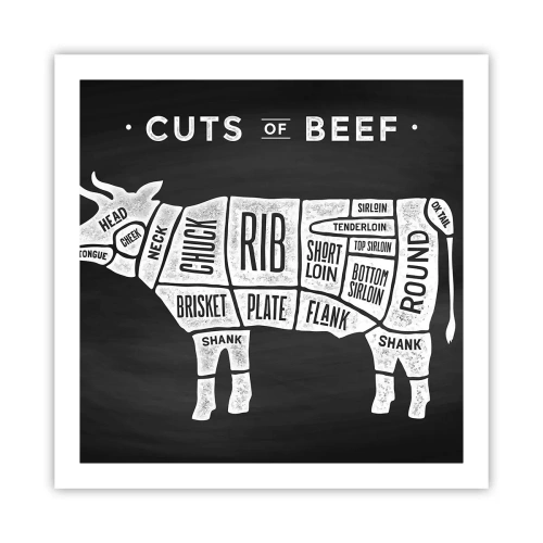 Póster - Manual del carnicero - 60x60 cm