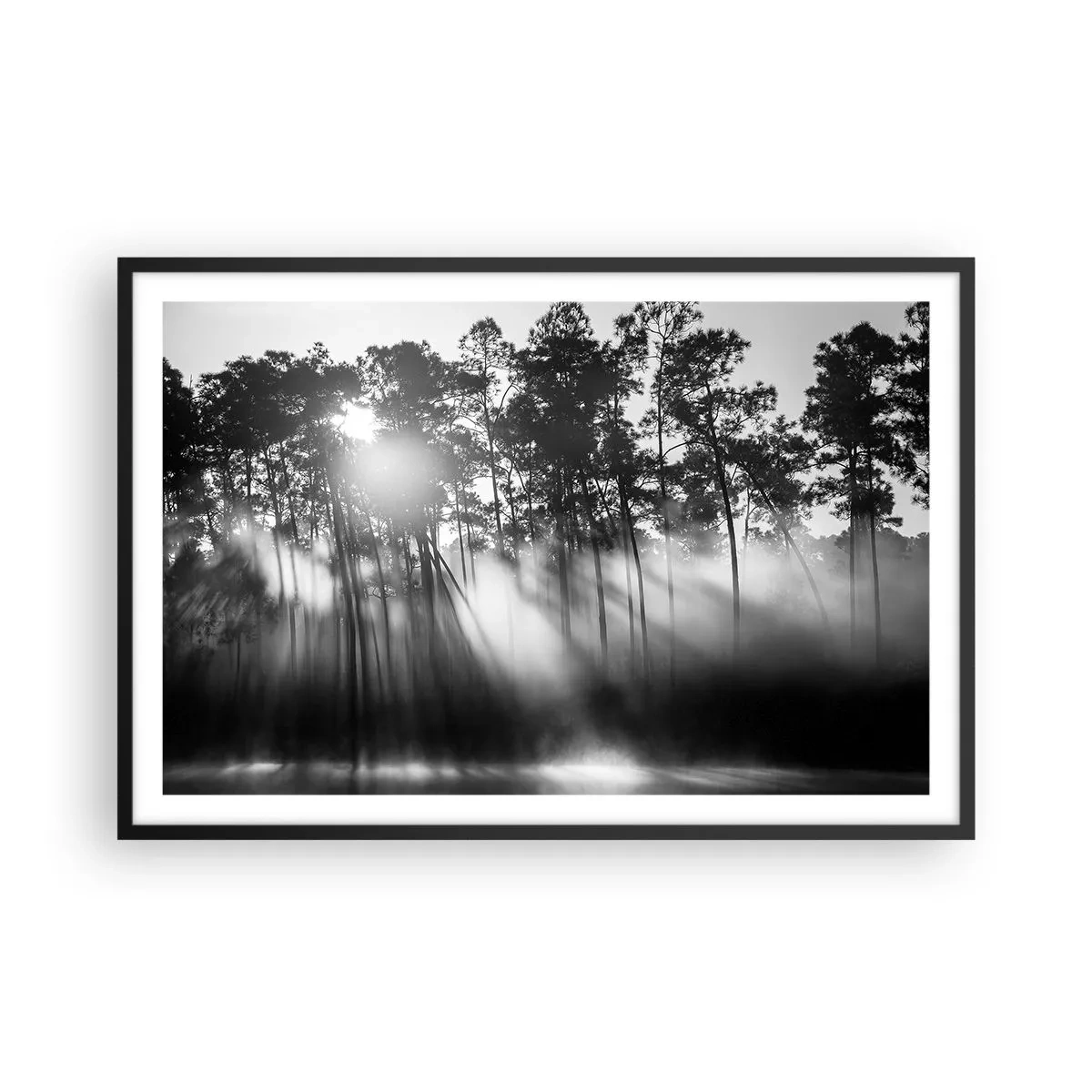 Póster en marco negro - Sol imparable - 91x61 cm