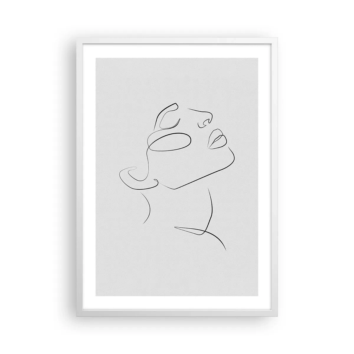 Póster en marco blanco - Meandros de un sueño - 50x70 cm