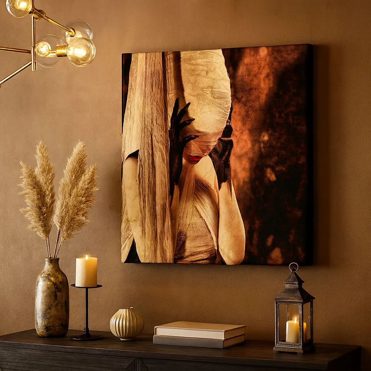 Cuadro sobre lienzo - Impresión de Imagen - Entre el bien y el mal - 30x30 cm