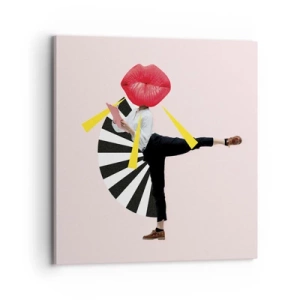 Cuadro sobre lienzo - Impresión de Imagen - Arte pop surrealista - 70x70 cm