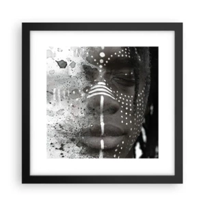 Póster en marco negro - Descubrimiento del espíritu original - 30x30 cm