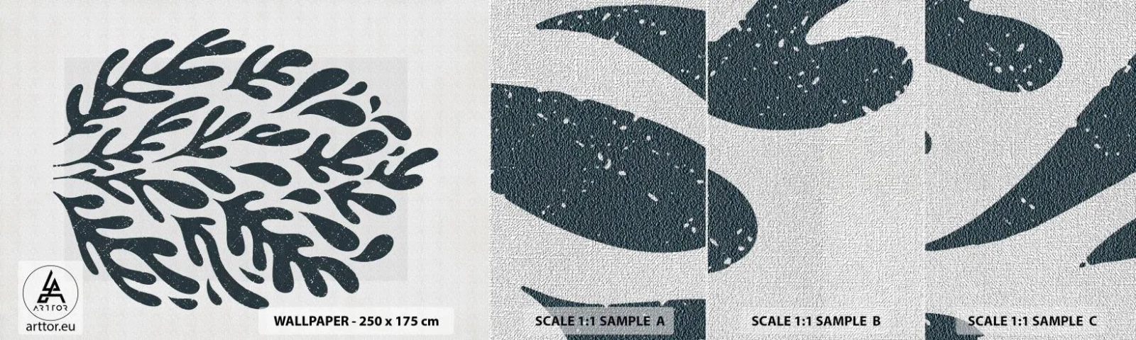 Muestra de fotomural Premium Canvas - Formas de la naturaleza - bohemia, minimalista, Moderno - 100x30 cm