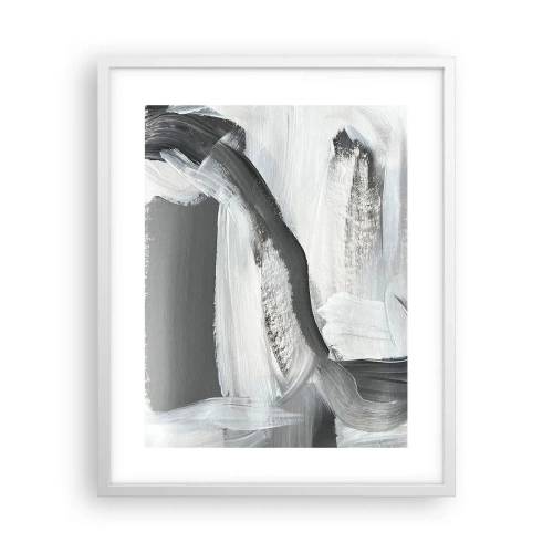 Póster en marco blanco - Con movimientos decididos - 40x50 cm