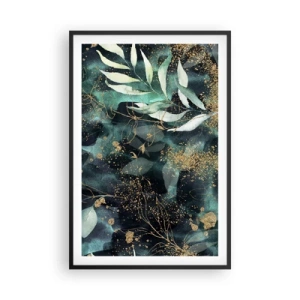Póster en marco negro - Jardín encantado - 61x91 cm