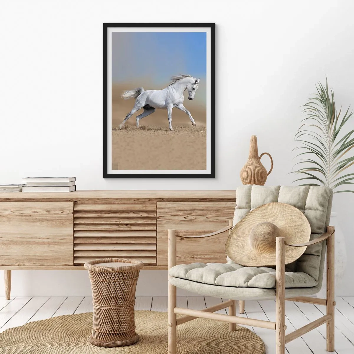 Póster en marco negro - El más bello cuento de hadas árabe - 61x91 cm