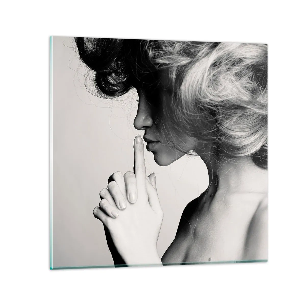 Cuadro sobre vidrio - Impresiones sobre Vidrio - Escucharme a mí misma - 40x40 cm