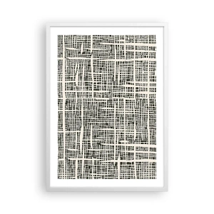 Póster en marco blanco - Composición del tejido - 50x70 cm