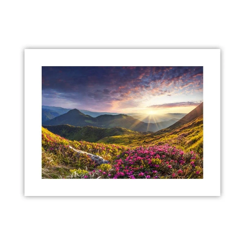 Póster - La frescura de una mañana de montaña - 40x30 cm