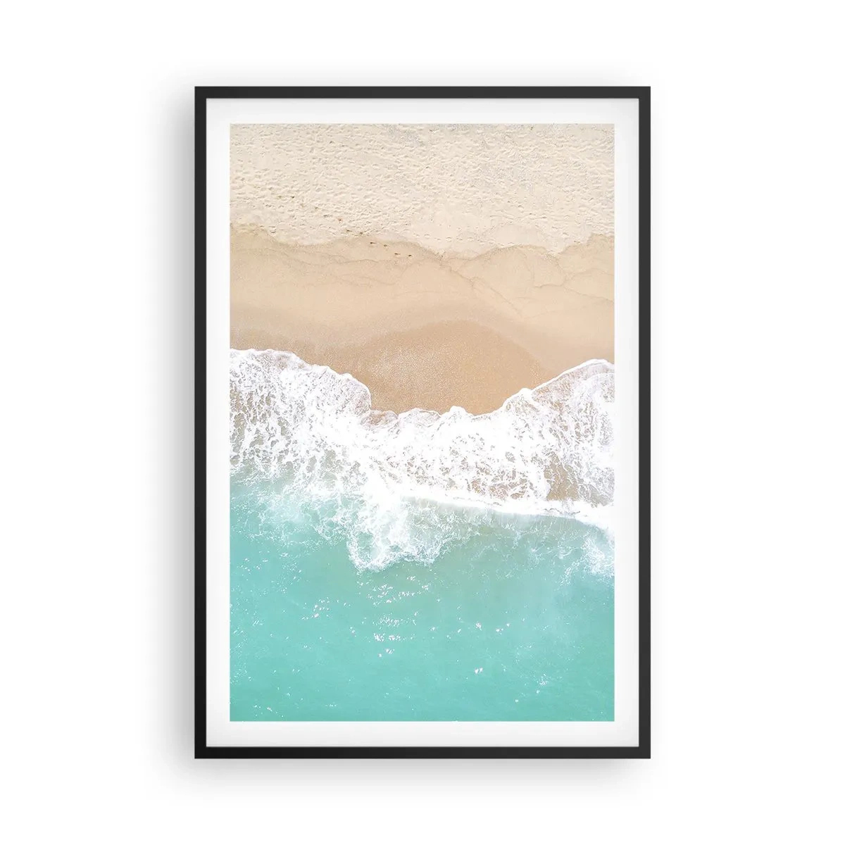 Póster en marco negro - Un toque acariciador - 61x91 cm