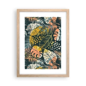 Póster en marco roble claro - Una frondosa fantasía - 30x40 cm