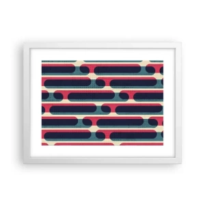 Póster en marco blanco - Profundidad y relieve - 40x30 cm