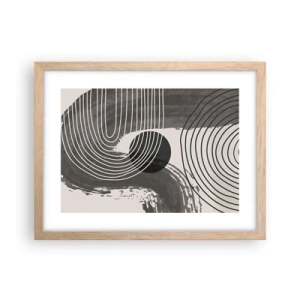 Póster en marco roble claro - La victoria del óvalo - 40x30 cm