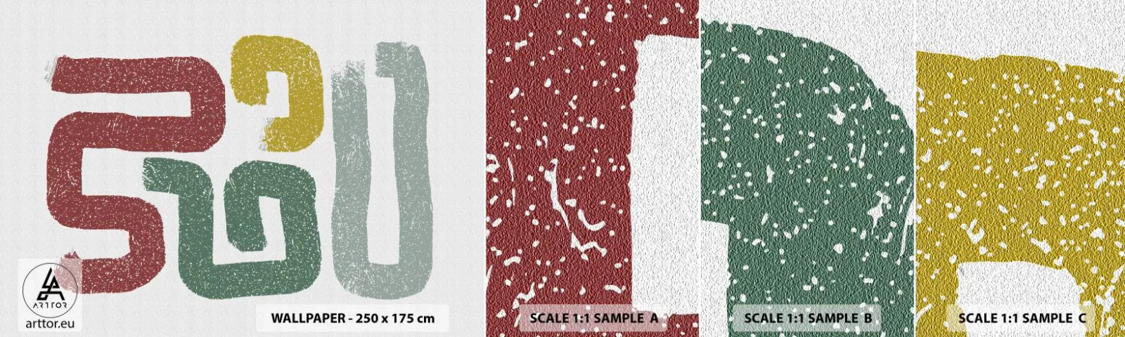 Muestra De Fotomural Standard Eco - En un idioma desconocido - Pedazo, Minimalismo, Rodando - 100x30 cm