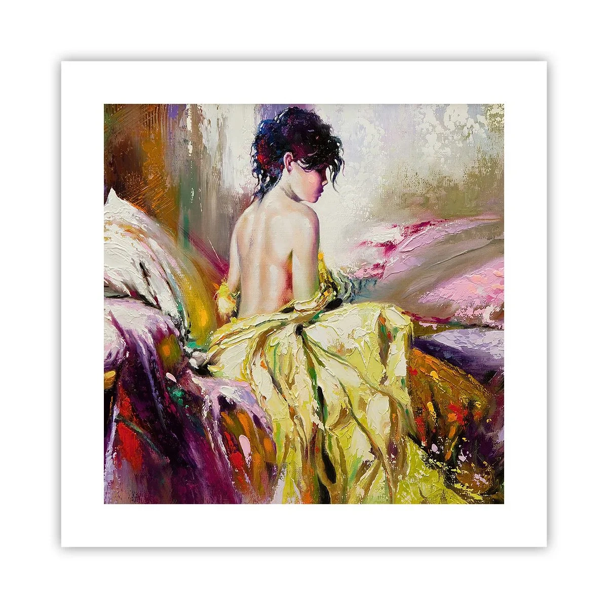 Póster - La hermosura y frescura de la flor - 40x40 cm