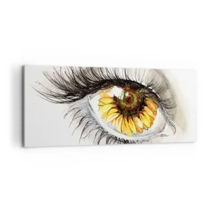 Cuadro sobre lienzo - Impresión de Imagen - Un aspecto tan caluroso como el verano - 100x40 cm