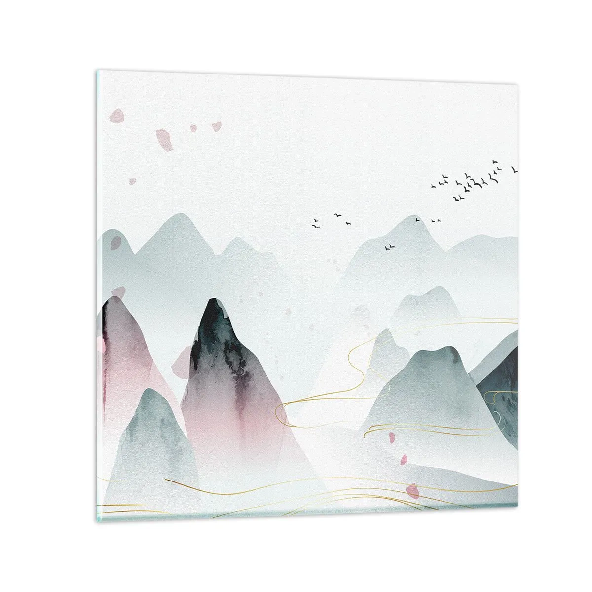 Cuadro sobre vidrio - Impresiones sobre Vidrio - Sobre las cimas - 60x60 cm