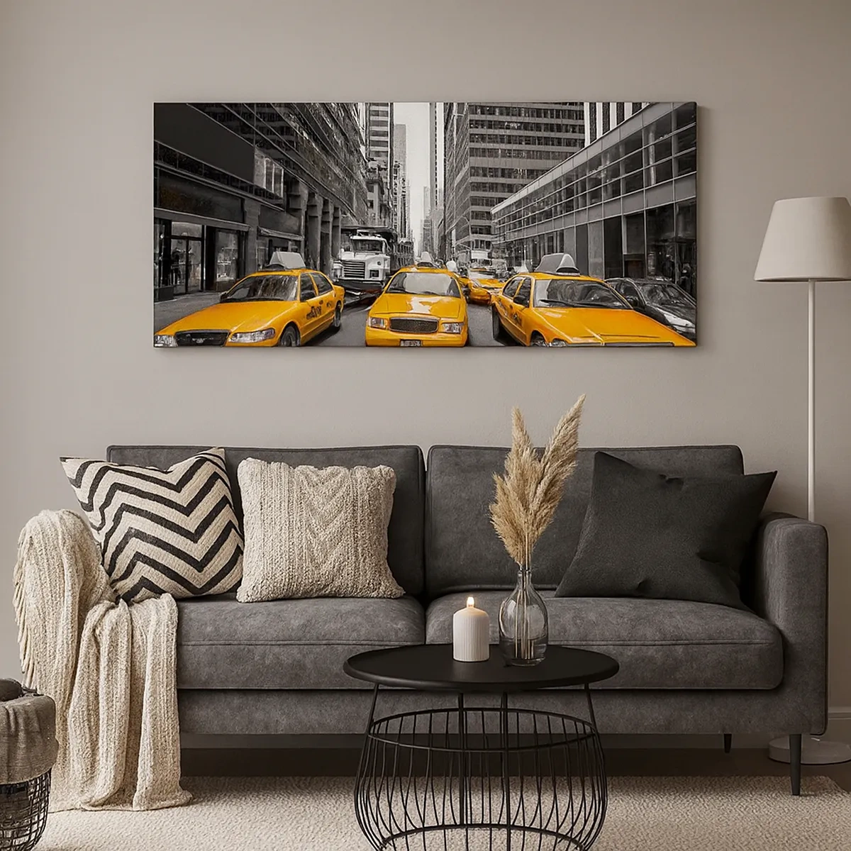 Cuadro sobre lienzo - Impresión de Imagen - Nosotros somos los que damos color a la ciudad - 30x30 cm