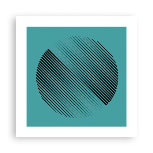 Póster - El círculo: una variación geométrica - 40x40 cm