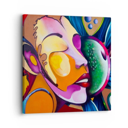 Cuadro sobre lienzo - Impresión de Imagen - Toque de color - 30x30 cm
