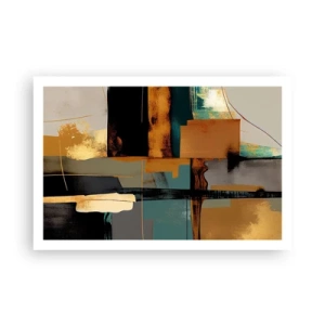 Póster - Abstracción: luces y sombras - 91x61 cm