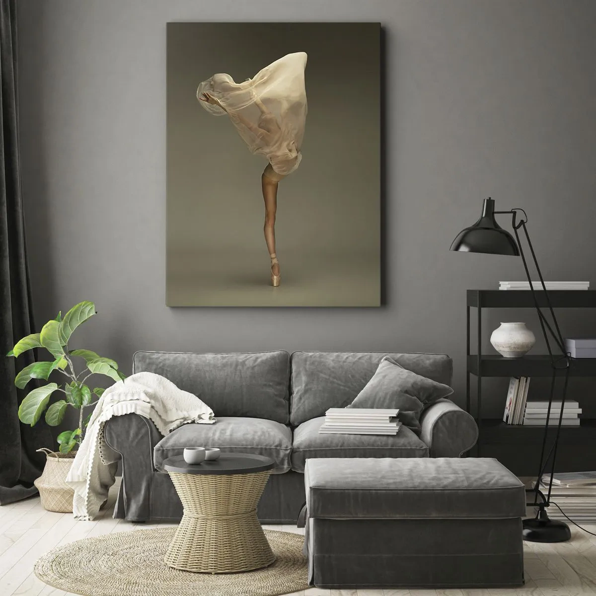 Cuadro sobre lienzo - Impresión de Imagen - A punto de volar - 55x100 cm