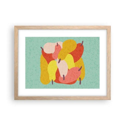 Póster en marco roble claro - Saborear el sol del verano - 40x30 cm