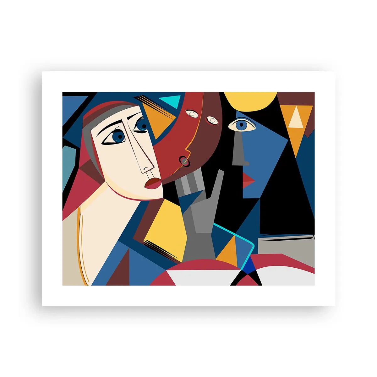 Póster - Conversación cubista - 50x40 cm
