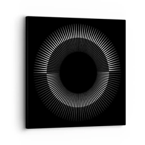 Cuadro sobre lienzo - Impresión de Imagen - Sol negro - 30x30 cm