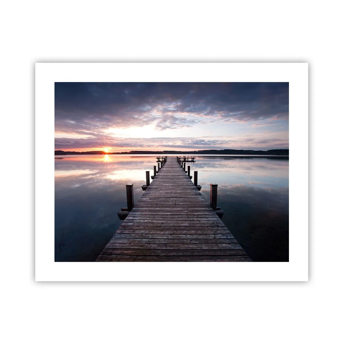 Póster - Frontera silenciosa del día y la noche - 50x40 cm