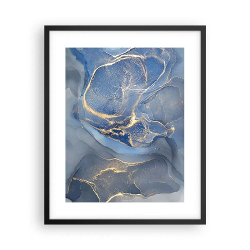 Póster en marco negro - Polvo de oro - 40x50 cm