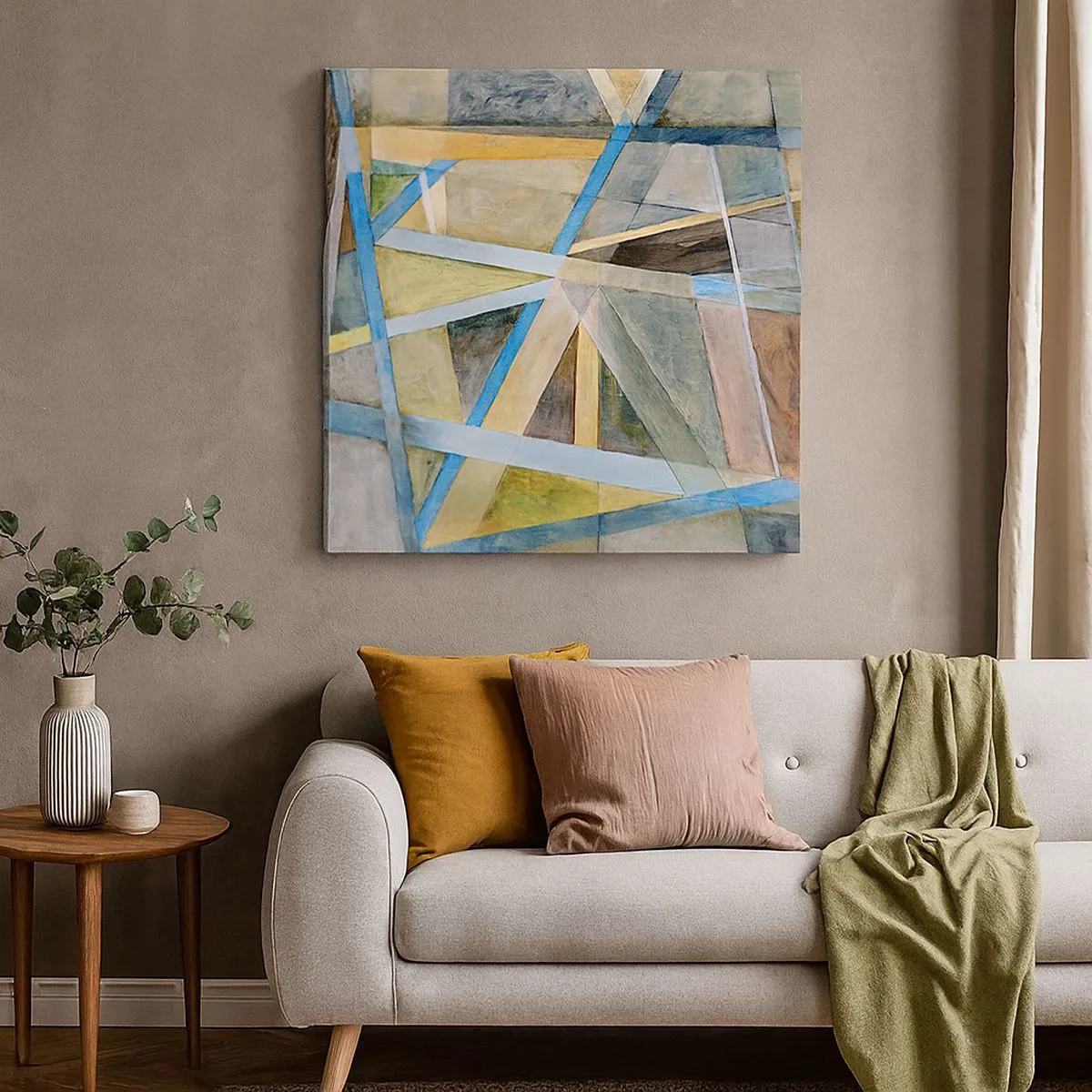 Cuadro sobre lienzo - Impresión de Imagen - ¿Recto o inclinado? - 30x30 cm