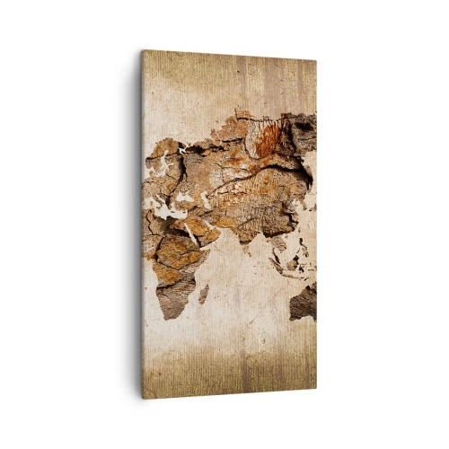 Cuadro sobre lienzo - Impresión de Imagen - El descubrimiento del mundo - 45x80 cm