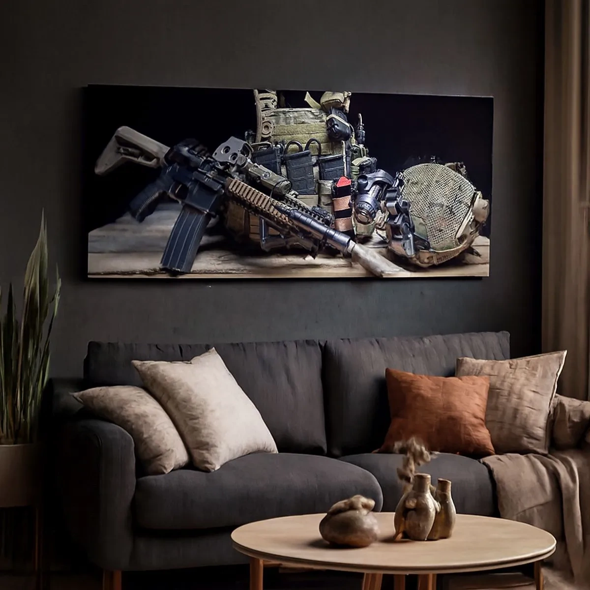 Cuadro sobre lienzo - Impresión de Imagen - ¡Descansen! - 100x40 cm