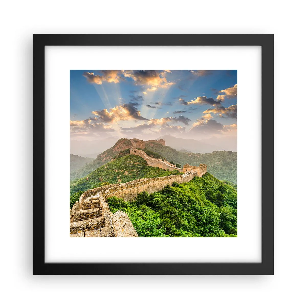 Póster en marco negro - Grandeza duradera - 30x30 cm