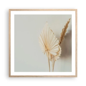 Póster en marco roble claro - Armonía y consuelo - 60x60 cm