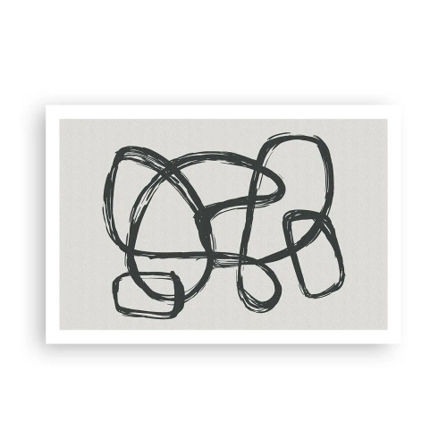 Póster - Abstracción en bucle - 91x61 cm