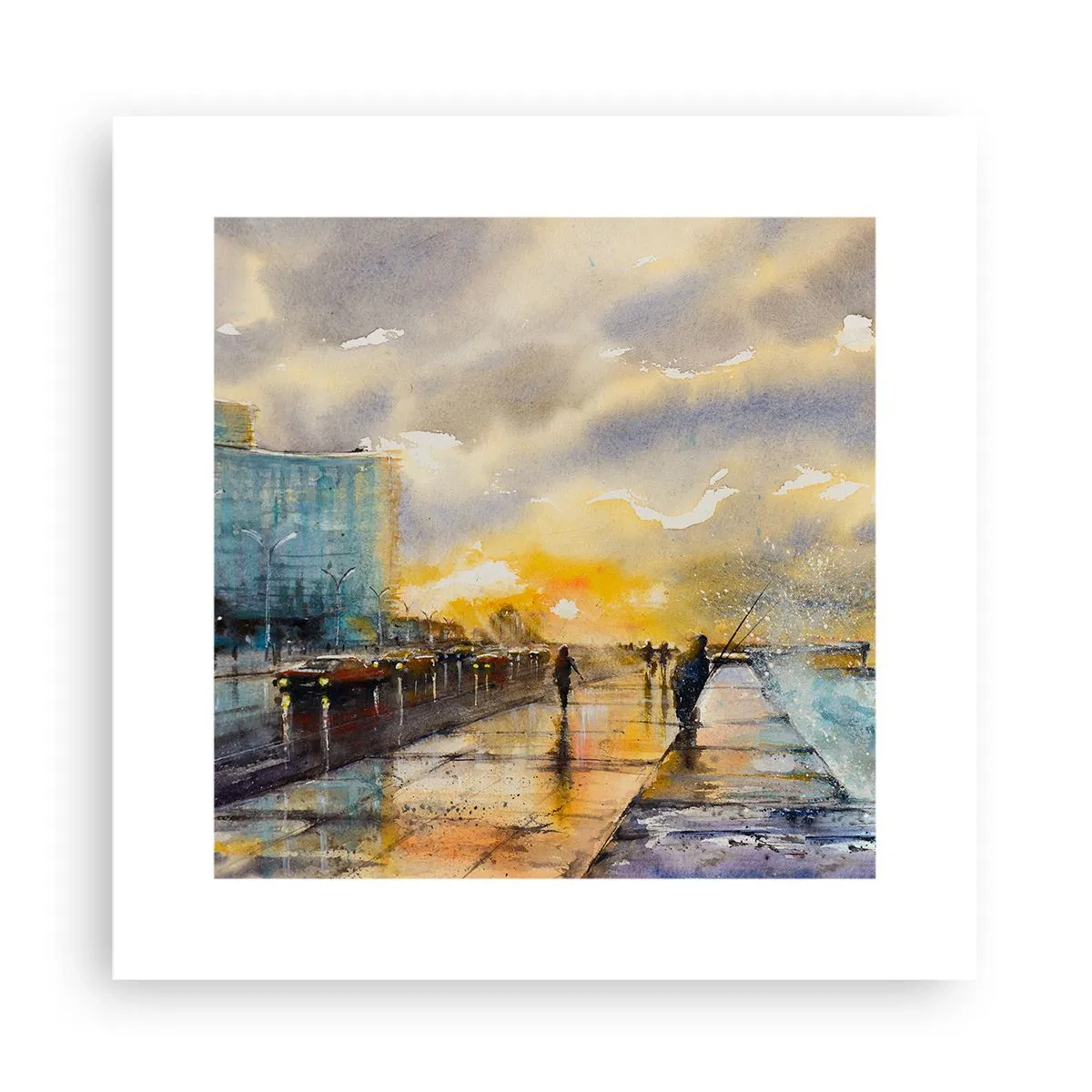 Póster - Vida en la orilla - 30x30 cm