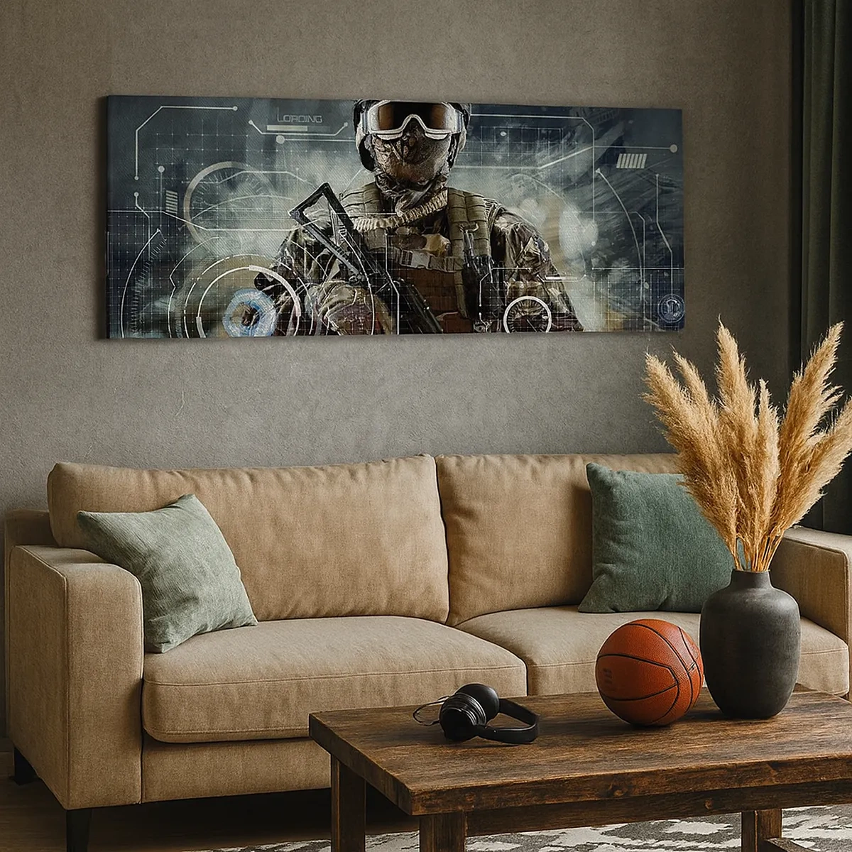 Cuadro sobre lienzo - Impresión de Imagen - De poder a poder - 30x30 cm