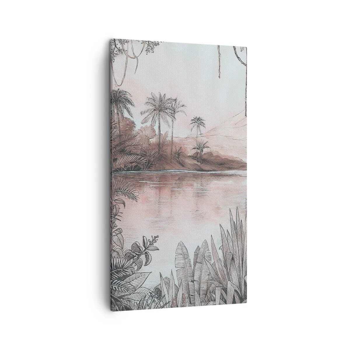 Cuadro sobre lienzo - Impresión de Imagen - Diario de un explorador del siglo XIX - 45x80 cm