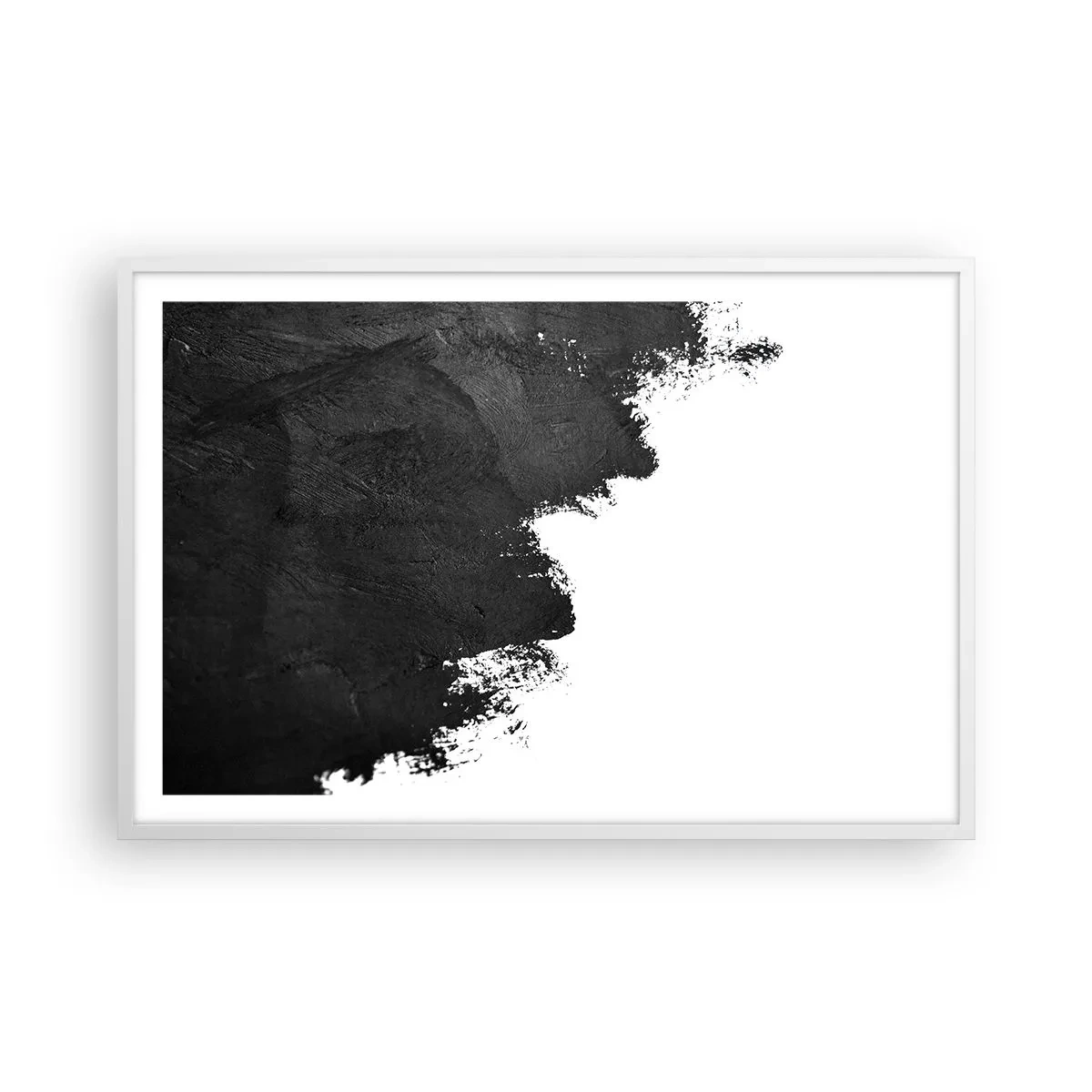 Póster en marco blanco - Elementos: tierra - 91x61 cm