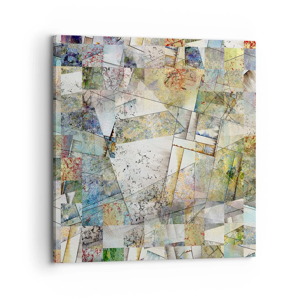 Cuadro sobre lienzo - Impresión de Imagen - Remodelación geométrica - 70x70 cm
