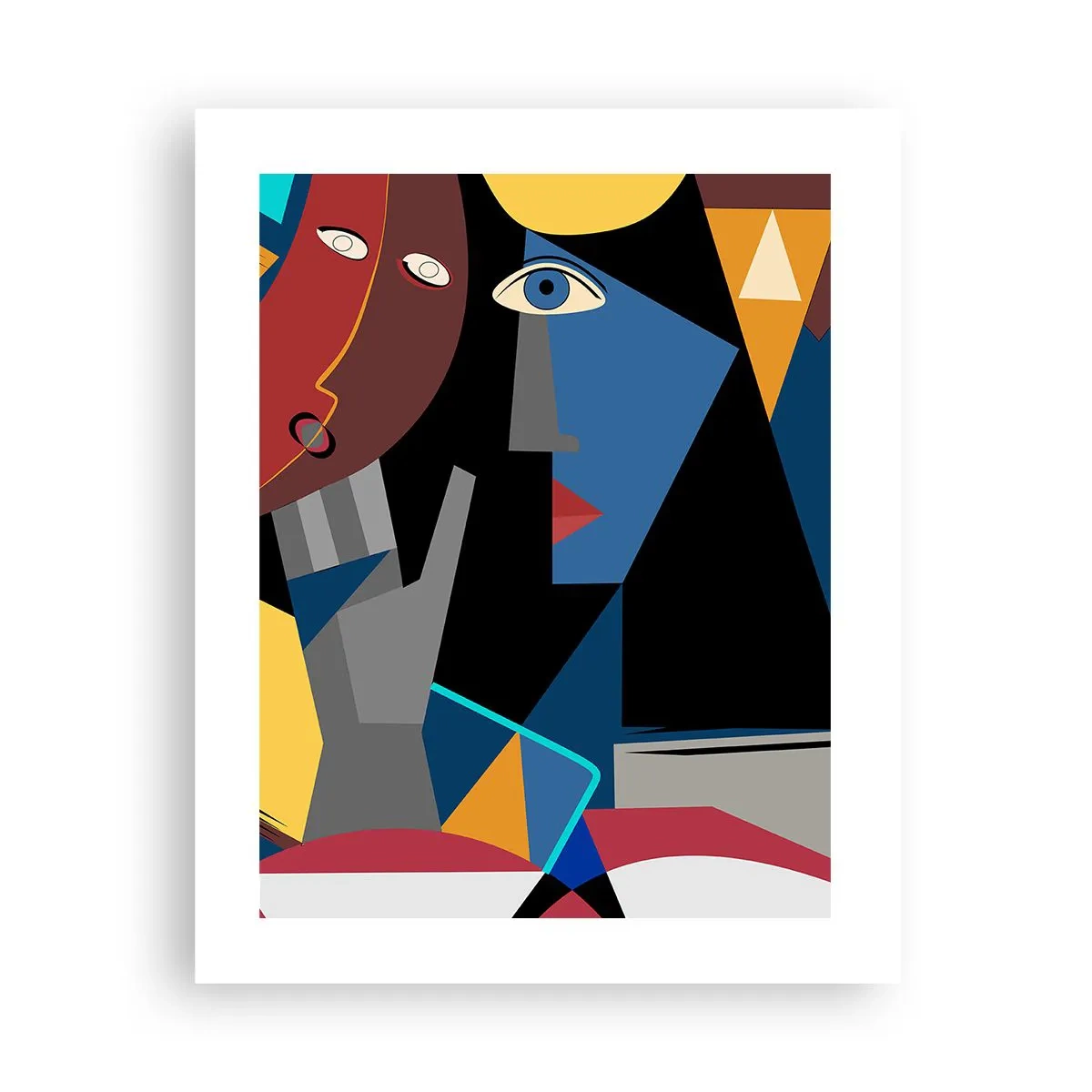 Póster - Conversación cubista - 40x50 cm