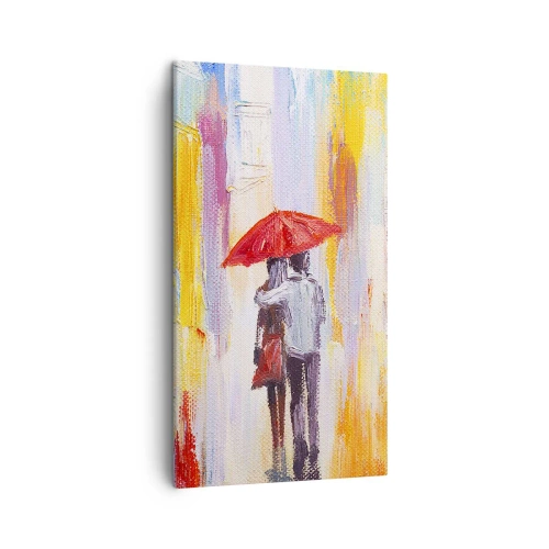 Cuadro sobre lienzo - Impresión de Imagen - Que siga lloviendo - 45x80 cm